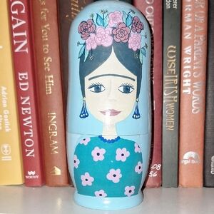 Floral Blue Matryoshka Doll
